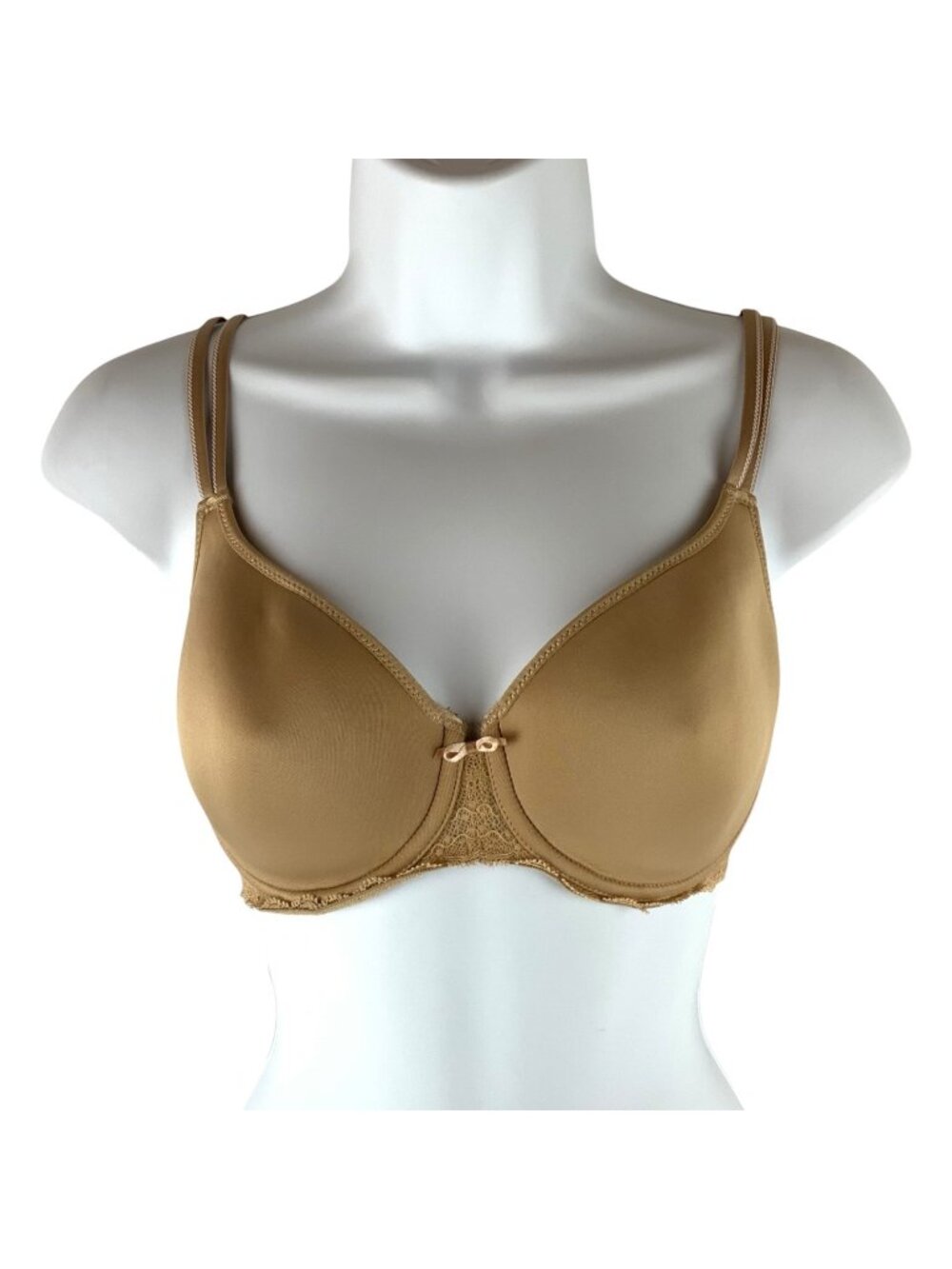 Chantelle Merci Lace Underwire T-Shirt Bra 17470 Beige Size 30DDD